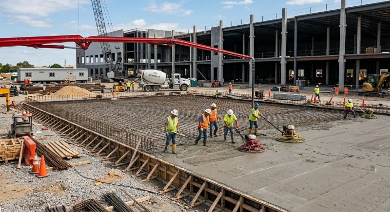 Commercial Slab Construction in Fort Meade, FL