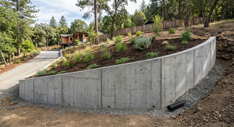 Concrete Wall Installation project example